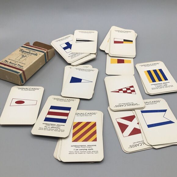 Signal Int’l Merchant Marine Navy Flash Cards - Picture 8 of 8